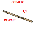 BROCA HIERRO-COBALTO DEWALT  HSS 3MM  ( 1/8 )