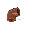 CODO ROSCABLE 1" X 90   PLASTIGAMA