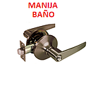 CERRAD. BAÑO BRONCE ANTIGUO DE MANIJA