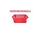 CESTO RECTANGULAR ROJO MEDIANO WILSON