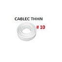 CABLE FLEXIBLE # 10 CABLEC ECON. THHN-FLEX BLANCO  - 100 MT