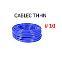CABLE FLEXIBLE # 10 CABLEC ECON. THHN-FLEX AZUL  -  100 MTS