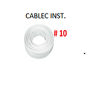 CABLE FLEXIBLE # 10 CABLEC INST.GPT BLANCO  -  100 MTS