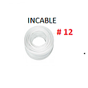 CABLE FLEXIBLE # 12  BLANCO  - 10 MTS