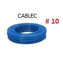 CABLE SOLIDO # 10 CABLEC AZUL