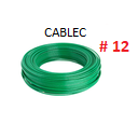 CABLE SOLIDO # 12  VERDE - 25 MTS