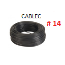 CABLE SOLIDO # 14  NEGRO - 25 MTS