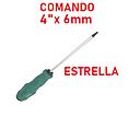 DESARMADOR ESTRELLA  4" X 6MM  COMANDO