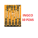SET DESARMADORES 10 PCS INDUSTRIAL INGCO (HKSD1028)