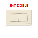 INTERRUPTOR DOBLE 125/250V MARFIL AQUA MAVIJU