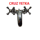 MEZCLADORA LAVABO MANIJA CRUZ YETKA (125043)