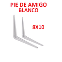 PIE DE AMIGO (UN PAR) 8 X 10 BLANCO