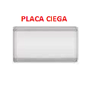 PLACA CIEGA PLATEADO AQUA MAVIJU