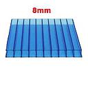 POLICARBONATO AZUL 8MM PLANCHA 11.98 X 2.1MT**
