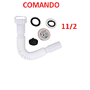 SIFON FLEXIBLE ACORDEON 11/2" COMANDO