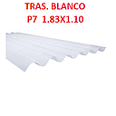 TRASLUCIDO P7 BLANCO 1.83 X 1.10 MTRS POLICARBONATO