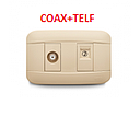 TOMACOAXIAL + TOMATELEFONO  VETO PLATA BEIGE