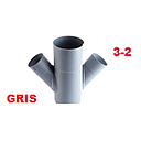 YEE DOBLE 75 - 50 GRIS / PLOMO ********