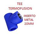 TEE INSERTO METAL. CENTRAL HEMBRA TERMOFUSION 20MM