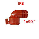 [CC1IPS] CODO CACHIMBA DE 1 X 90 IPS *********