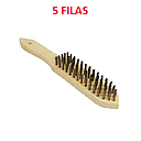 [CEPILLO-800] CEPILLO DE ACERO DE 5 FILAS ALEMANA