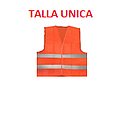 [CHALECO-001] CHALECO REFLECTIVO TOMATE PREMIUM CON BOLSILLOS (TALLA UNICA)