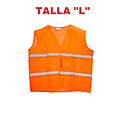[CHALECO-010] CHALECO REFLECTIVO TOMATE (TALLA L)