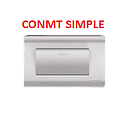 [CONMU-502] CONMUTADOR SIMPLE 125/250V PLATEADO AQUA MAVIJU (10 años garantía fab)