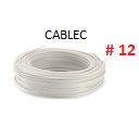 [CSM-151K-10] CABLE SOLIDO # 12 BLANCO - 10 MTS