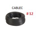 [CSM-152K-10] CABLE SOLIDO # 12 NEGRO - 10 MTS