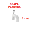 [GRAP6] GRAPA PLASTICA C/CLAVO 6MM / 100 UND