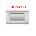 [INTE-502] INTERRUPTOR SIMPLE 125/250V PLATEADO AQUA MAVIJU