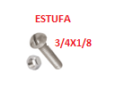 [PEES-009] PEES-3/4X1/8     PERNOS ESTUFA