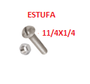 [PEES-020] PEES-11/4X1/4     PERNOS ESTUFA