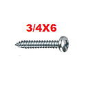 [TOAU-017] TOAU-3/4X6       TORNILLO AUTOROSCABLE