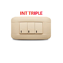 [VB-003] INTERRUPTOR VETO PLATA BEIGE / 3 SERVICIO