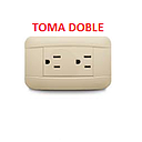 [VB-010] TOMA DOBLE  VETO PLATA BEIGE POLARIZADO