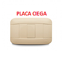 [VB-060] PLACA CIEGA  VETO PLATA BEIGE