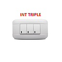 [VP-003] INTERRUPTOR VETO PLATA BLANCO / 3 SERVICIOS