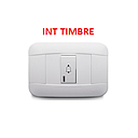[VP-008] INTERRUPTOR TIMBRE  VETO PLATA BLANCO