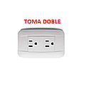 [VP-010] TOMA DOBLE  VETO PLATA BLANCO POLARIZADO