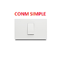 [VPR-004] CONMUTADOR VETO PREMIUN BLANCO / 1 SERVICIO