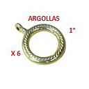 [CORTINA-104] ARGOLLAS PARA CORTINA "1" (6 UND)