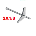 [FISHER-050] TACOS TORNILLO MARIPOSA METALICO "2 X 1/8" (1 UNIDAD)